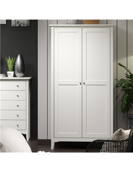 Core Products Como White 2 door wardrobe, CMW520 - pic 116710 | FastDaddyshop