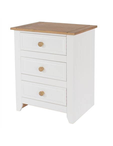 Core Products Capri 3 drawer bedside cabinet, CP310 - pic 116717 | FastDaddyshop