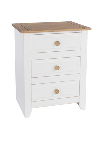Core Products Capri 3 drawer bedside cabinet, CP310