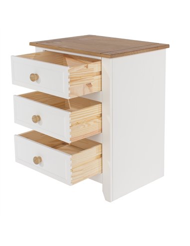 Core Products Capri 3 drawer bedside cabinet, CP310