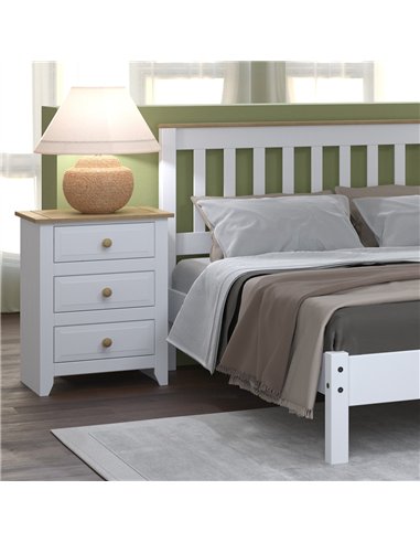 Core Products Capri 3 drawer bedside cabinet, CP310
