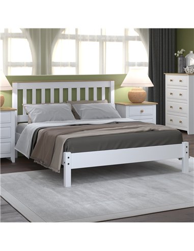 Core Products Capri 137cm slatted lowend bedstead, CP460LE
