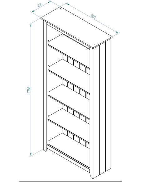 Core Products Capri tall bookcase, CP713 - pic 116750 | FastDaddyshop