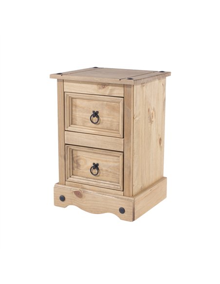 Core Products Corona 2 drawer petite bedside cabinet, CR509 - pic 116755 | FastDaddyshop