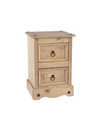 Core Products Corona 2 drawer petite bedside cabinet, CR509