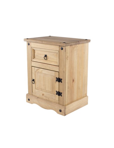Core Products Corona 1 door, 1 drawer bedside cabinet , CR510 - pic 116761 | FastDaddyshop