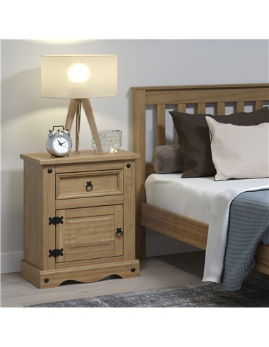 Core Products Corona 1 door, 1 drawer bedside cabinet , CR510