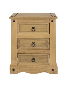 Core Products Corona 3 drawer bedside cabinet , CR511 2