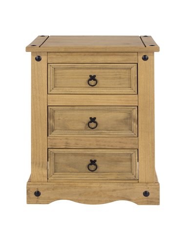 Core Products Corona 3 drawer bedside cabinet , CR511