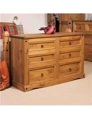 Core Products Corona 3+3 drawer wide chest , CR513