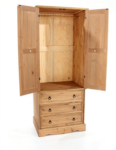 Core Products Corona 2 door, 3 drawer wardrobe, CR523
