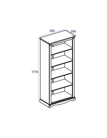Core Products Corona tall bookcase, CR924 - pic 116869 | FastDaddyshop