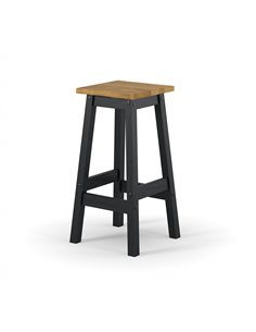 Core Products Corona Black live edge high breakfast stools (pair), CRB205