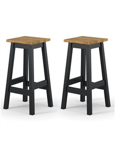 Core Products Corona Black live edge high breakfast stools (pair), CRB205 2