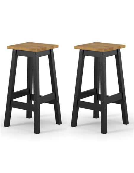 Core Products Corona Black live edge high breakfast stools (pair), CRB205 - pic 116883 | FastDaddyshop