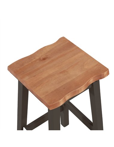 Core Products Corona Black live edge high breakfast stools (pair), CRB205
