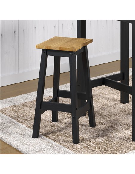 Core Products Corona Black live edge high breakfast stools (pair), CRB205 - pic 116885 | FastDaddyshop