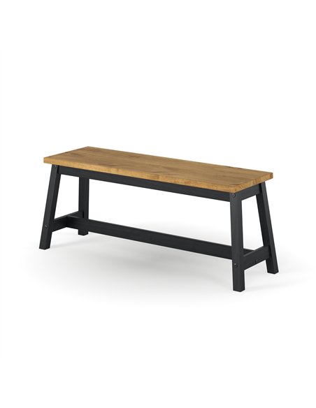 Core Products Corona Black live edge large dining bench, CRB206 - pic 116887 | FastDaddyshop