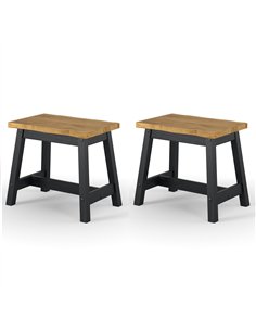 Core Products Corona Black live edge large dining bench, CRB206 2