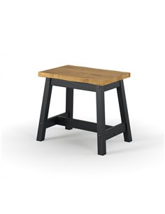 Core Products Corona Black live edge single dining bench (pair), CRB207