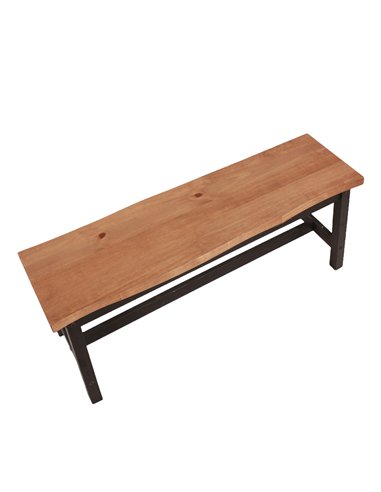 Core Products Corona Black live edge single dining bench (pair), CRB207