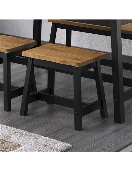 Core Products Corona Black live edge single dining bench (pair), CRB207 - pic 116894 | FastDaddyshop
