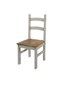 Core Products Corona Grey solid pine chairs (pair), CRG105