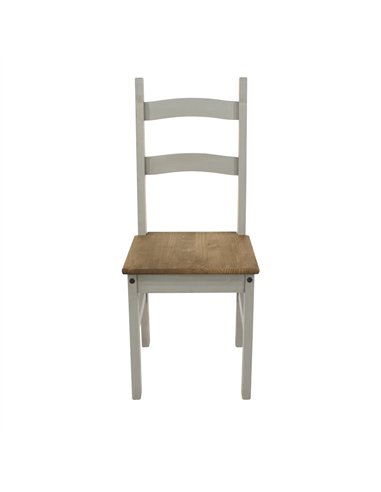 Core Products Corona Grey solid pine chairs (pair), CRG105