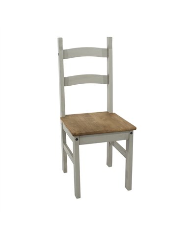 Core Products Corona Grey solid pine chairs (pair), CRG105