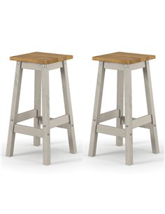 Core Products Corona Grey live edge high breakfast stools  (pair), CRG205 2