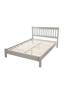 Core Products Corona Grey 137cm slatted lowend bedstead, CRG460LE