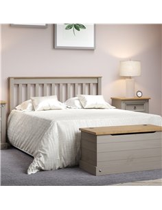 Core Products Corona Grey 137cm slatted lowend bedstead, CRG460LE 2