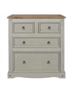 Core Products Corona Grey 2+2 drawer chest , CRG512 2