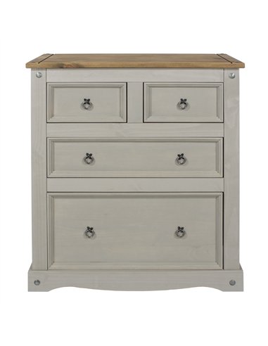 Core Products Corona Grey 2+2 drawer chest , CRG512