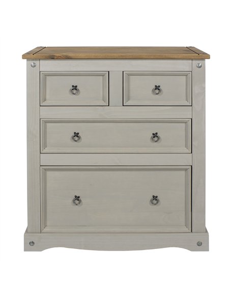 Core Products Corona Grey 2+2 drawer chest , CRG512 - pic 116972 | FastDaddyshop