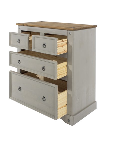 Core Products Corona Grey 2+2 drawer chest , CRG512 - pic 116974 | FastDaddyshop