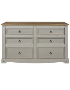 Core Products Corona Grey 3+3 drawer wide chest , CRG513 2