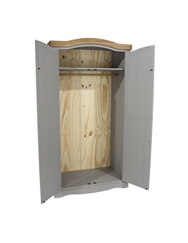 Core Products Corona Grey 2 door wardrobe , CRG520