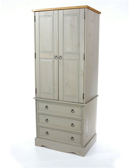Core Products Corona Grey 2 door, 3 drawer wardrobe, CRG523 - pic 116989 | FastDaddyshop