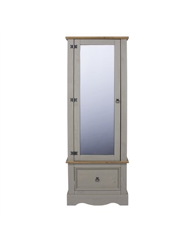 Core Products Corona Grey armoire with mirrored door, CRG525