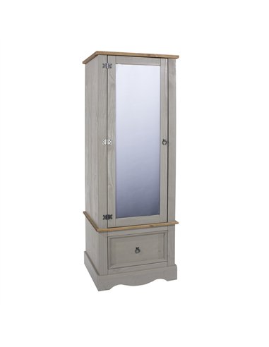 Core Products Corona Grey armoire with mirrored door, CRG525