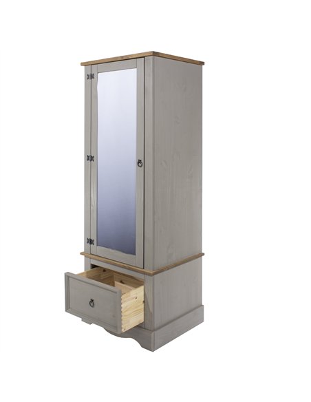 Core Products Corona Grey armoire with mirrored door, CRG525 - pic 116999 | FastDaddyshop