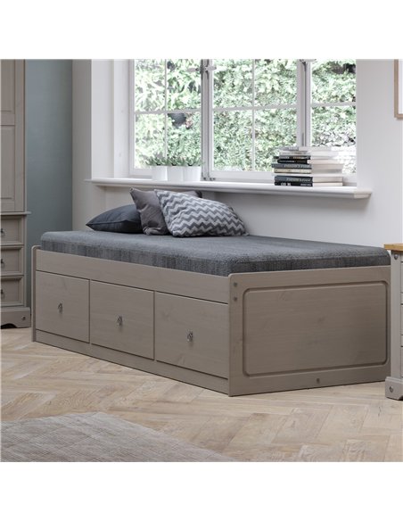 Core Products Corona Grey 91cm cabin bed,  grey wax , CRG800 - pic 117010 | FastDaddyshop