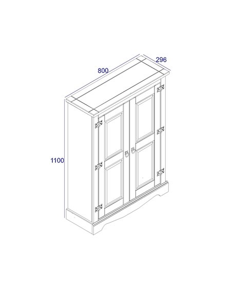 Core Products Corona Grey 2 door cupboard unit , CRG922 - pic 117058 | FastDaddyshop
