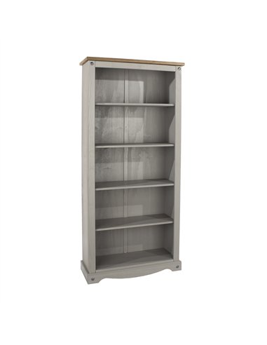 Core Products Corona Grey tall bookcase, CRG924
