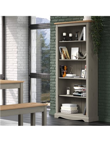Core Products Corona Grey tall bookcase, CRG924