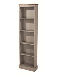 Core Products Corona Grey tall narrow bookcases , CRG946