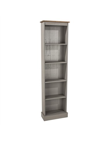 Core Products Corona Grey tall narrow bookcases , CRG946