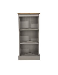 Core Products Corona Grey low narrow bookcase, CRG948 2