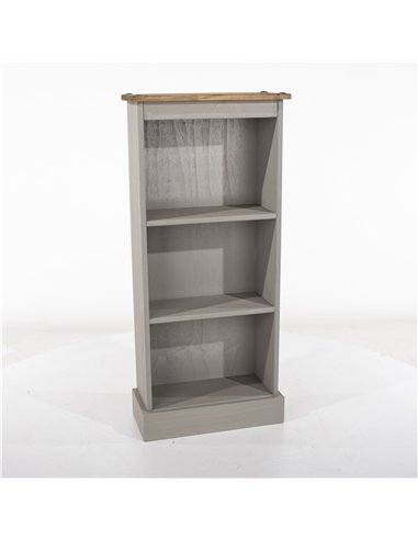 Core Products Corona Grey low narrow bookcase, CRG948